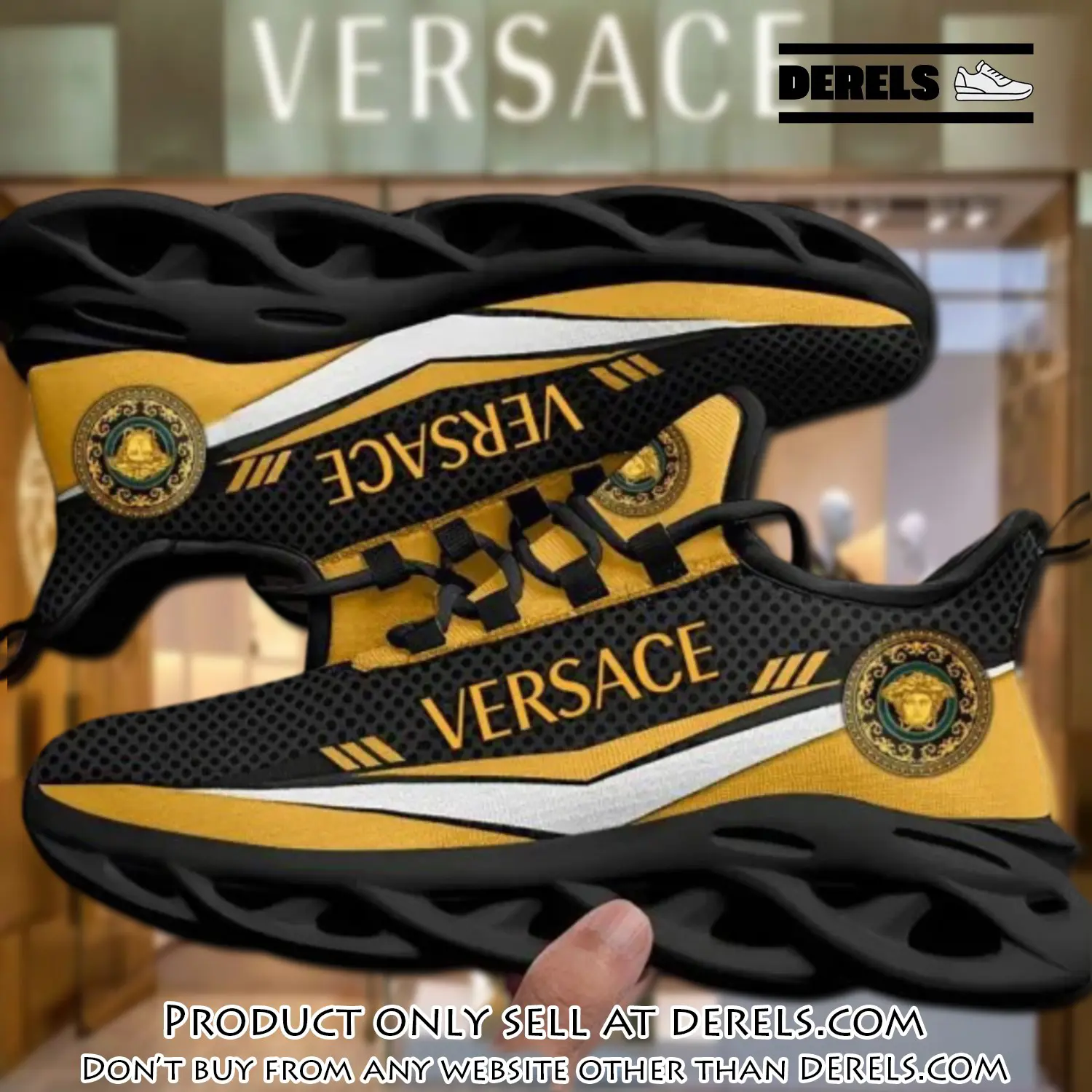 Versace medusa black premium max soul shoes luxury brand gifts for men women dr2039091